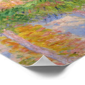 Monet - Poplars in der Sonne Poster (Ecke)