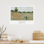 Monet Poppie Fields Poster (Küche)