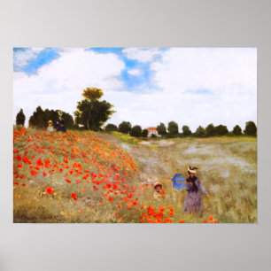 Monet Poppies Poster