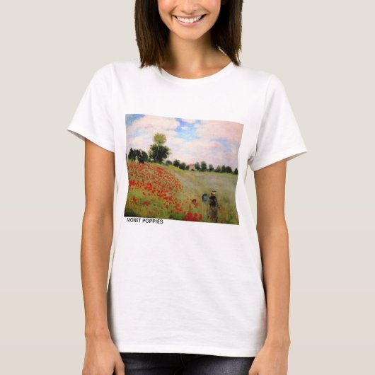 Monet Poppies T-Shirt (Vorderseite)