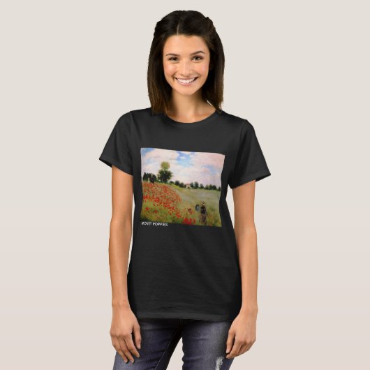 Monet Poppies T-Shirt (Vorne ganz)