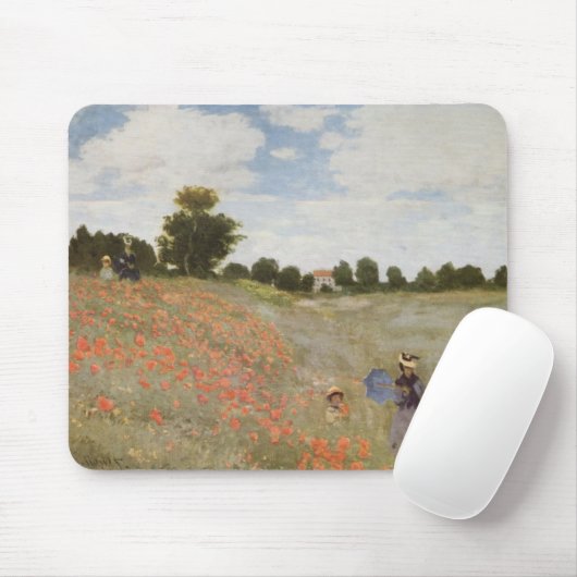 Monet Poppy Field Mousepad (Mit Mouse)