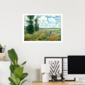 Monet Poppy Field Poster 28x20 (Heimbüro)