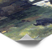 Monet - Port d'Amount Etretat, schönes Bild Poster (Ecke)