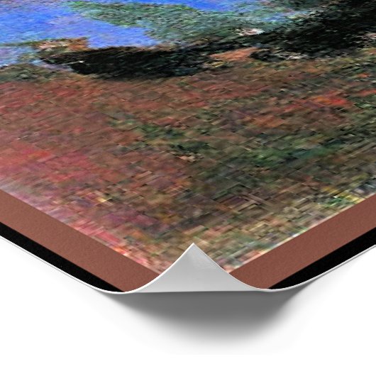 Monet - Portrait von Suzanne Hoschede Poster (Ecke)