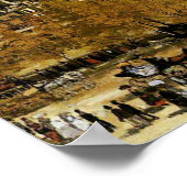 Monet - Quai du Louvre, Kunstmalerei Poster (Ecke)