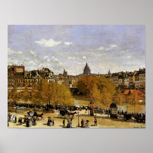 Monet - Quai du Louvre, Kunstmalerei Poster (Vorne)