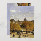 Monet - Quai du Louvre, Postkarte (Vorne/Hinten)