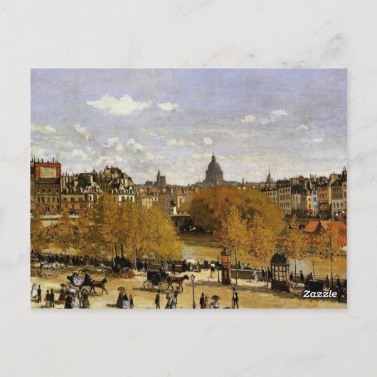Monet - Quai du Louvre, Postkarte (Rückseite)
