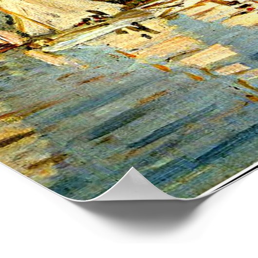 Monet - Regatta in Argenteuil, Impressionismus Poster (Ecke)