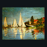 Monet, Regattas in Argenteuil Poster<br><div class="desc">Berühmtes Gemälde von Claude Monet,  Regattas in Argenteuil</div>