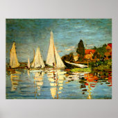 Monet, Regattas in Argenteuil Poster (Vorne)