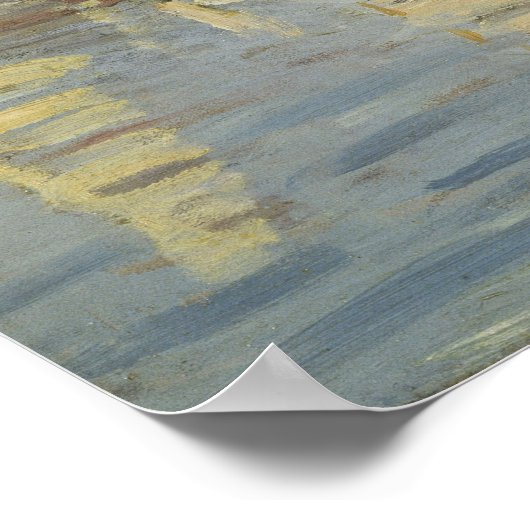 Monet - Regattas in Argenteuil Poster (Ecke)