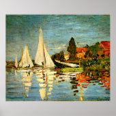 Monet, Regattas in Argenteuil Poster (Vorne)