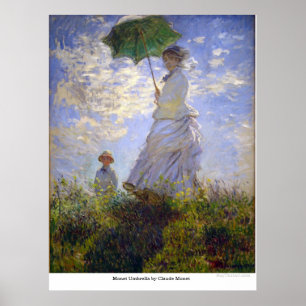 Monet Regenschirm durch Claude Monet Poster
