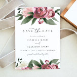MONET - Rosa Blumengarten Save the Date Einladung<br><div class="desc">Save the Date mit staubigen rosa Aquarellen und einem eleganten Script-Schriftart. Dies ist das ideale Save the Date für Ihre Böhmen-,  Frühlings- oder Gartenhochzeit.</div>
