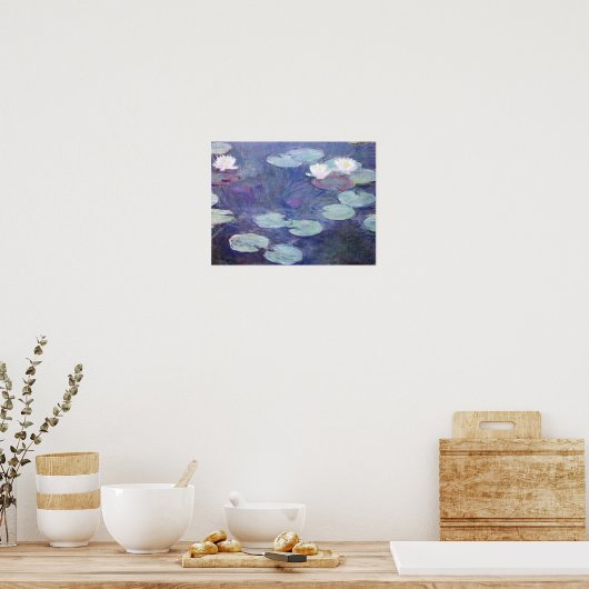 Monet - Rosa Water-Lilies Poster (Küche)