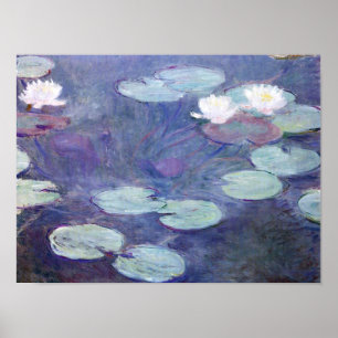Monet - Rosa Water-Lilies Poster
