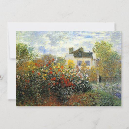 Monet Rose Garden Einladung (Vorderseite)