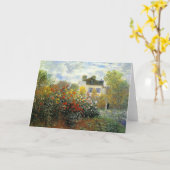 Monet Rose Garden Grußkarte Karte (Gelbe Blume)