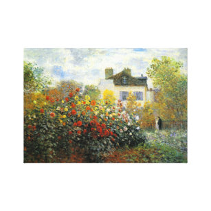 Monet Rose Garden Leinwanddruck