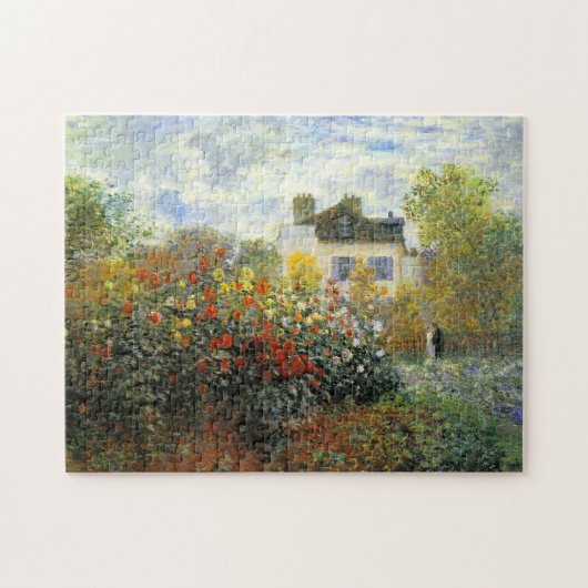 Monet Rose Garden Puzzle (Horizontal)