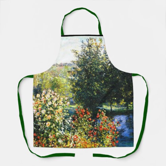 Monet - Rose im Garten von Montgeron, Schürze (Vorderseite)