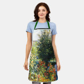 Monet - Rose im Garten von Montgeron, Schürze (Getragen)