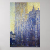 Monet - Rote Kathedrale Morgendämmerung Poster (Vorne)