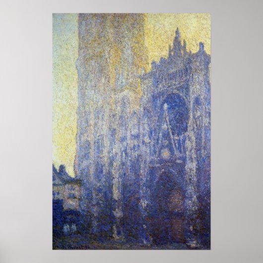 Monet - Rote Kathedrale Morgendämmerung Poster (Vorne)