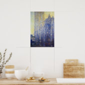 Monet - Rote Kathedrale Morgendämmerung Poster (Küche)
