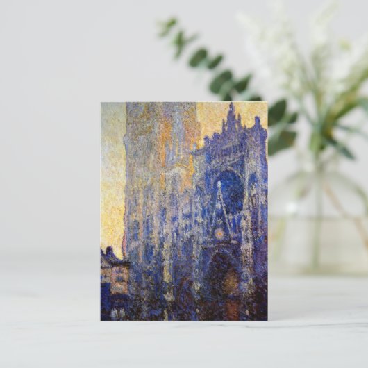 Monet - Rote Kathedrale, Morgeneffekt Postkarte (Stehend Vorderseite)