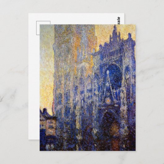 Monet - Rote Kathedrale, Morgeneffekt Postkarte (Vorne/Hinten)