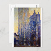 Monet - Rote Kathedrale, Morgeneffekt Postkarte (Vorne/Hinten)