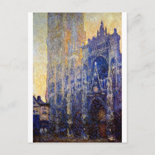 Monet - Rote Kathedrale, Morgeneffekt Postkarte (Vorderseite)