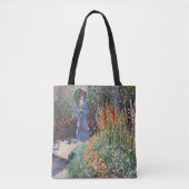 Monet - Runded Blume Bed, berühmtes Gemälde, Tasche (Vorderseite)