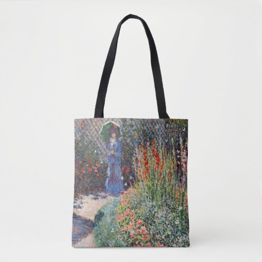 Monet - Runded Blume Bed, berühmtes Gemälde, Tasche (Vorderseite)