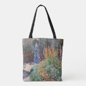 Monet - Runded Blume Bed, berühmtes Gemälde, Tasche (Rückseite)