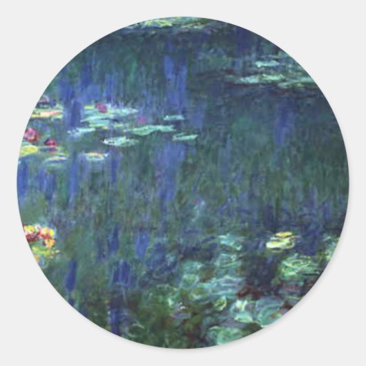 Monet Runder Aufkleber (Vorderseite)
