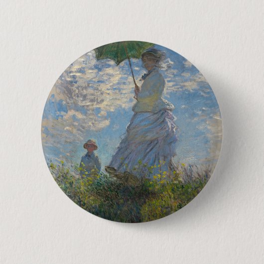 Monet’s Woman with a Parasol Button (Vorderseite)