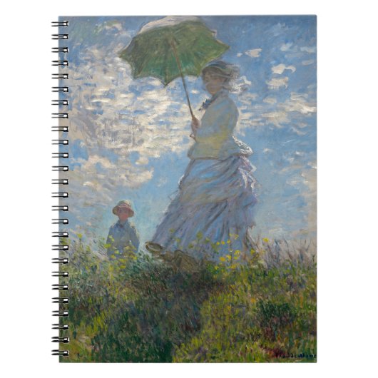 Monet’s Woman with a Parasol Notizblock (Vorderseite)