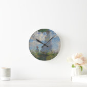 Monet’s Woman with a Parasol Runde Wanduhr (Zuhause)
