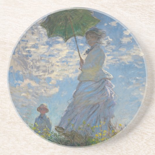Monet’s Woman with a Parasol Untersetzer (Vorne)