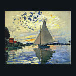 Monet - Sailboat at le Petit Gennevilliers Acrylic Acryl Wandkunst<br><div class="desc">Claude Monet bemalt,  Sailboat bei le Petit Gennevilliers</div>