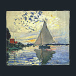 Monet, Sailboat at le Petit Gennevilliers Fleecedecke<br><div class="desc">Claude Monets berühmtes Gemälde,  Sailboat bei le Petit Gennevilliers</div>