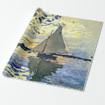 Monet - Sailboat at le Petit Gennevilliers Geschenkpapier<br><div class="desc">Claude Monet bemalt,  Sailboat bei le Petit Gennevilliers</div>