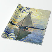 Monet - Sailboat at le Petit Gennevilliers Geschenkpapier (Ungerollt)