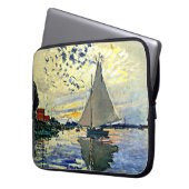 Monet - Sailboat at le Petit Gennevilliers Laptopschutzhülle (Vorderseite Links)