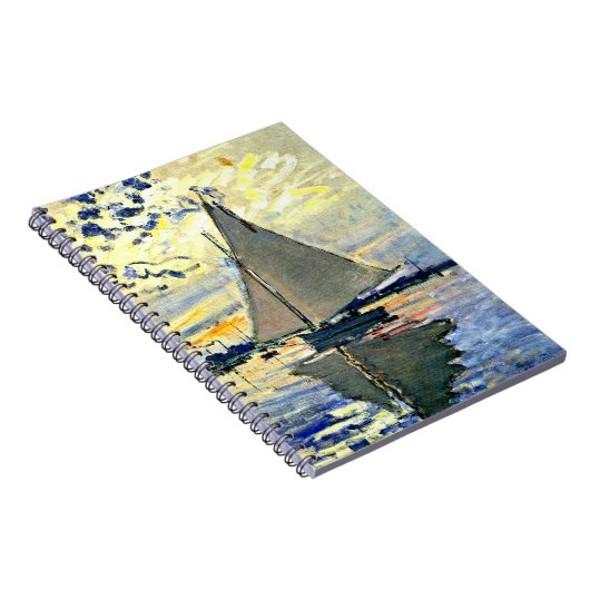 Monet - Sailboat at le Petit Gennevilliers Notizblock (Rechte Seite)