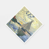 Monet - Sailboat at le Petit Gennevilliers, Serviette (Ecke)